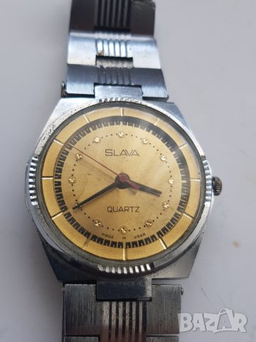 мъжки кварцов часовник Слава, снимка 3 - Антикварни и старинни предмети - 37442455