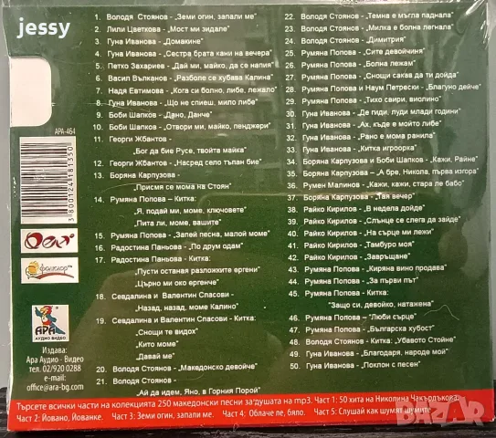 4 MP3 диска от колекцията 250 македонски песни за душата, снимка 6 - CD дискове - 55781256