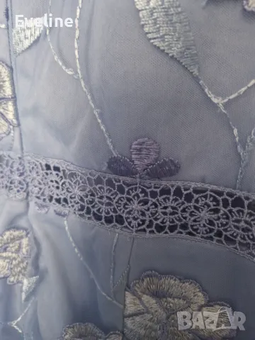 Прекрасна рокля в син цвят, размер M, снимка 5 - Рокли - 50150652