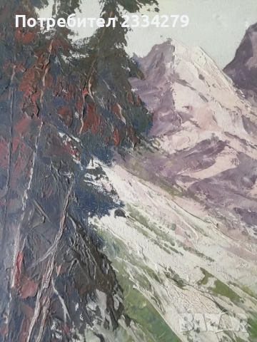 Стари картини, платно масло, авторска изработка. , снимка 5 - Картини - 42158610