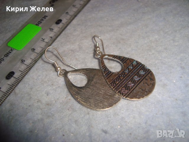 МНОГО СТИЛНИ ПОСРЕБРЕНИ ОРНАМЕНТИРАНИ КАПКОВИДНИ ОБЕЦИ 63401, снимка 5 - Обеци - 36635574