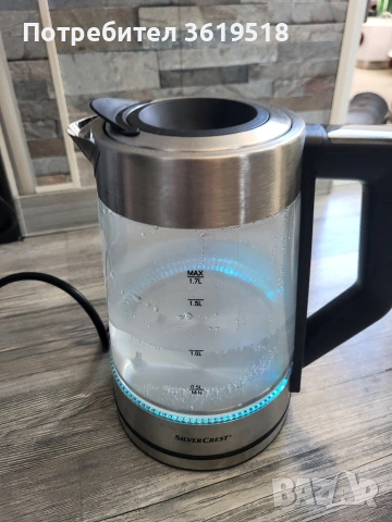 Дигитална стъклена кана за вода SilverCrest, снимка 8 - Кани - 54363525