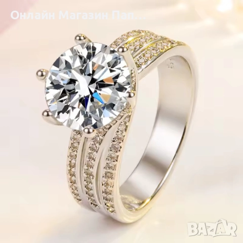 Сребърен пръстен 925 с циркон 5A – Елегантно бижу за жени, снимка 3 - Пръстени - 52374652