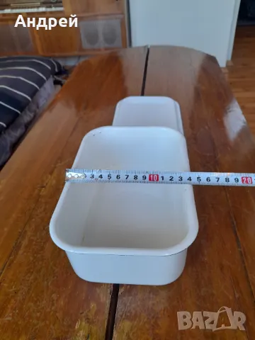 Стара емайлирана кутия за храна #7, снимка 5 - Други ценни предмети - 49546203