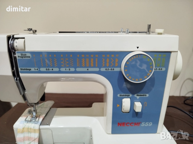 Метална шевна машина NECCHI 559 -21ПРОГРАМИ , снимка 3 - Шевни машини - 52320425