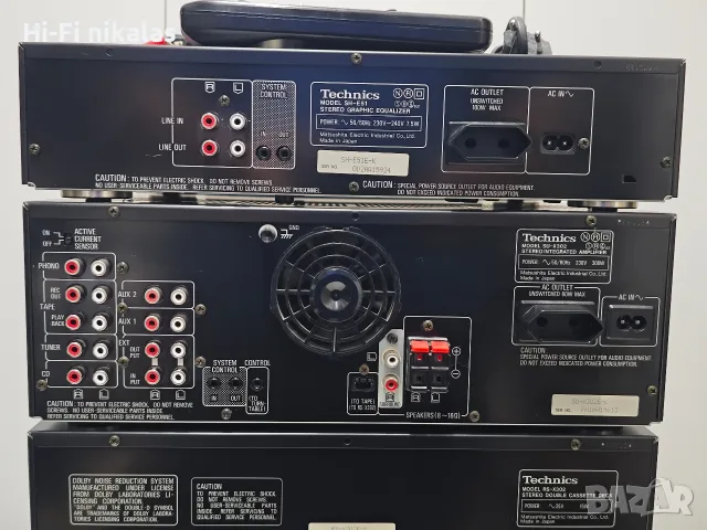 стерео усилвател FM радио ресийвър графичен еквалайзер касетъчен дек TECHNICS SU-X302 SH-E51 RS-X302, снимка 7 - Ресийвъри, усилватели, смесителни пултове - 55844020