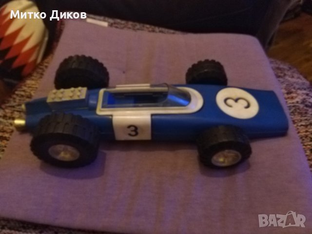 Формула-1 детска пластмасова количка от соца голяма  370х165х75мм