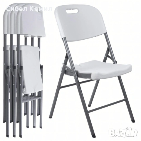 Комплект 4 броя сгъваеми кетъринг столове за градина и събития - удобни и издръжливи, снимка 4 - Други - 53208467
