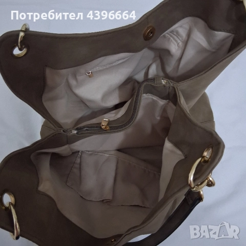 дамска чанта от обърната кожа(велур), снимка 7 - Чанти - 52301268