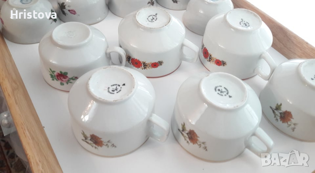 Чаши за чай, за допълване на сервизи  български порцелан