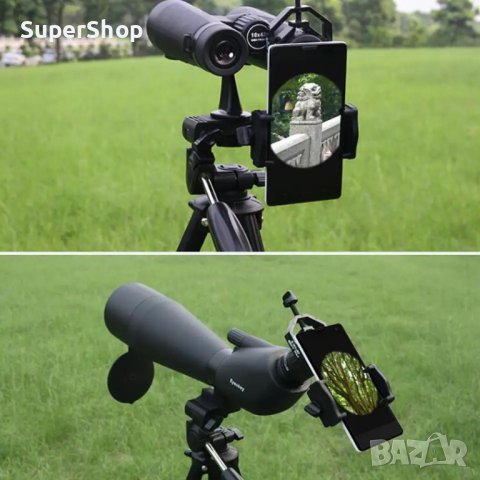 Мощен Монокъл Далекоглед с трипод и стойка за телефон окуляр, снимка 4 - Екипировка - 40184766