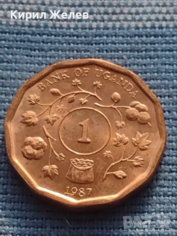 Монета 1 шилинг 1987г. Уганда рядка за КОЛЕКЦИОНЕРИ 41176, снимка 2 - Нумизматика и бонистика - 42788991