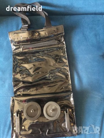 Зара Пазарска чанта, черен гланц - Zara Charol Shopping Trolley Bag, снимка 4 - Чанти - 35008244