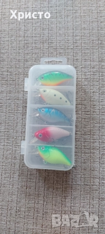 Нови 5бр воблери за спининг риболов на щука кефал костур сом, снимка 2 - Въдици - 52375452