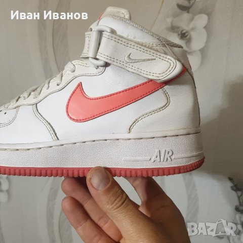 оригинални маратонки  NIKE AIR FORCE 1 MID GLOW  номер 38,5, снимка 9 - Маратонки - 42855235