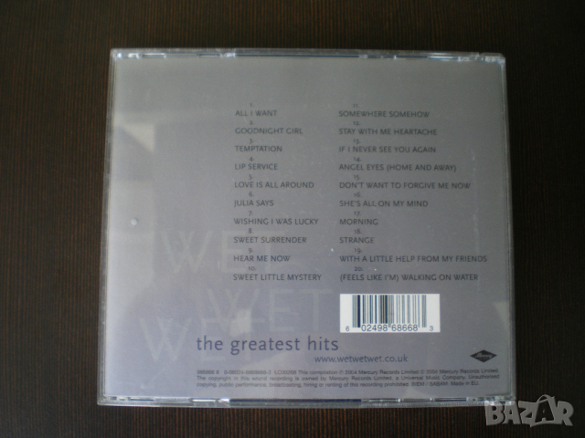 Wet Wet Wet ‎– The Greatest Hits 2004 CD, Compilation, снимка 3 - CD дискове - 44719303