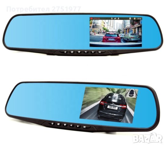 Видеорегистратор тип огледало за задно виждане DVR JPG 1080 P -8Mpx, снимка 4 - Друга електроника - 42882555