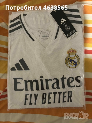 Нова футболна фланелка adidas REAL H JSY AU 2024/2025, снимка 4 - Футбол - 52878916