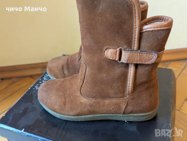 Дамски велурени боти 36, снимка 2 - Дамски боти - 48446026