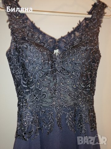 Нова бална рокля в син цвят, снимка 3 - Рокли - 40548050