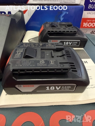Bosch Professional Комплект Зарядно Устройство и 2 броя Батерии 18V , снимка 2 - Други инструменти - 56242853