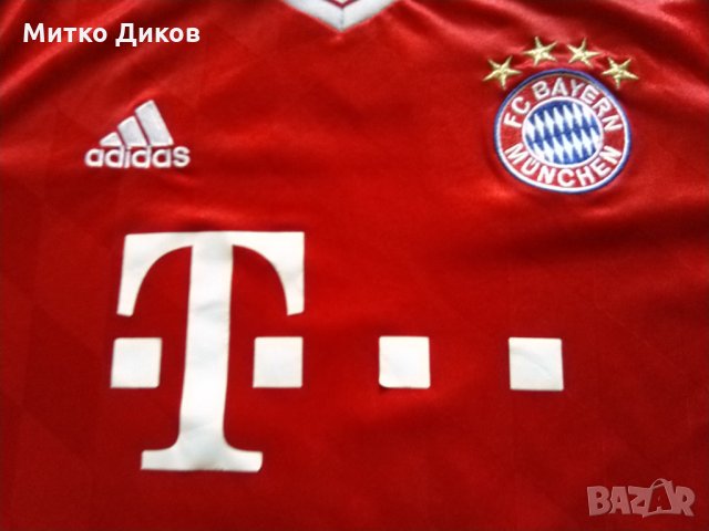 Байерн Мюнхен тениска 2013-14 Адидас №21Филип Лам игрална с бадж размер М-Л, снимка 3 - Футбол - 30754095