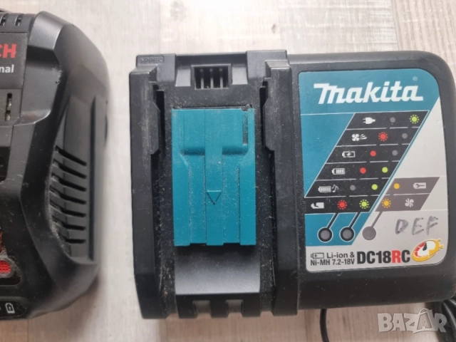 Зарядни Bosch, Makita и Milwaukee, снимка 4 - Винтоверти - 56325045
