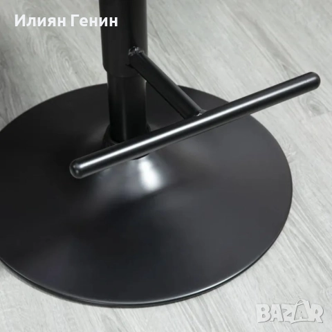 Комплект бар столове HOMCOM от 2 броя, Завъртане на 360°, снимка 9 - Столове - 51623194