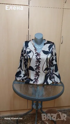 Блуза DESIGNED BY 2. 30% коприна, 70% вискоза .размер L/М.