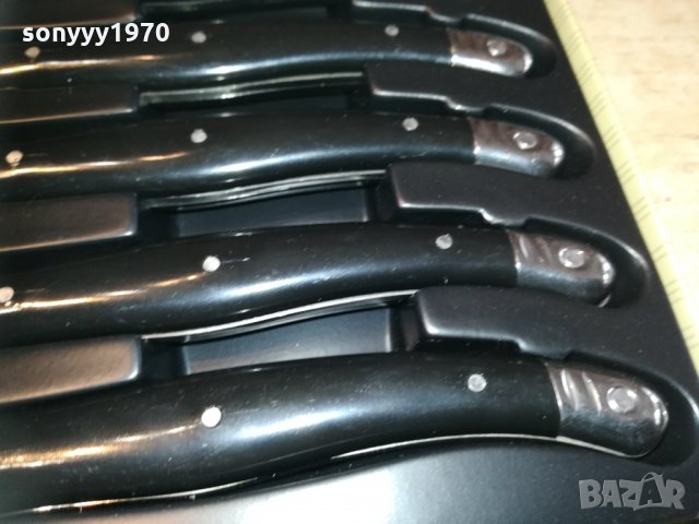 laguiole black-6бр МАРКОВИ ножа 1002211241, снимка 8 - Колекции - 31757099