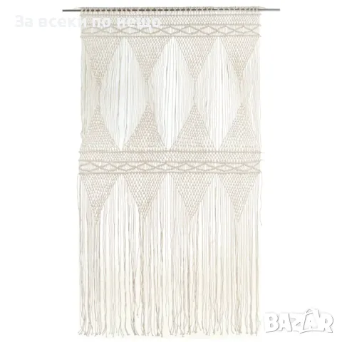 Завеса макраме, 140x240 см, памук, снимка 5 - Пердета и завеси - 48289151