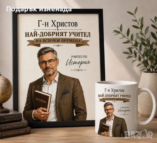 Персонализирани подаръци за учител – мъж, снимка 3 - Подаръци за мъже - 55877945