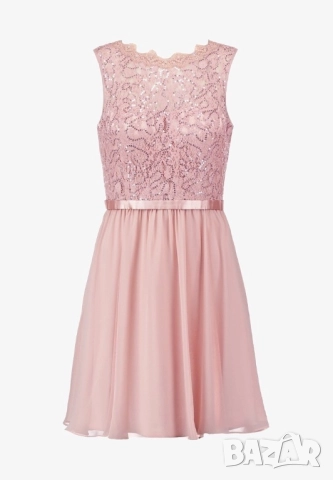 Розова коктейлна рокля Laona , снимка 10 - Рокли - 52112114