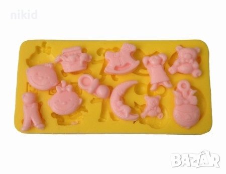 деца бебешки луна силиконов молд форма фондан декор украса торта мъфини, снимка 3 - Форми - 37322826