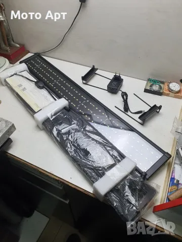 Осветление Лампа за Аквариум 2 Метра 1 Метър Aquarien Eco Няколко Режима на Светене, снимка 15 - Оборудване за аквариуми - 48801841