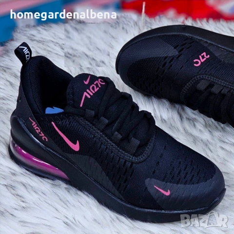 Nike Air Max 270 – Дамски маратонки черно/розово | Размери 36–39