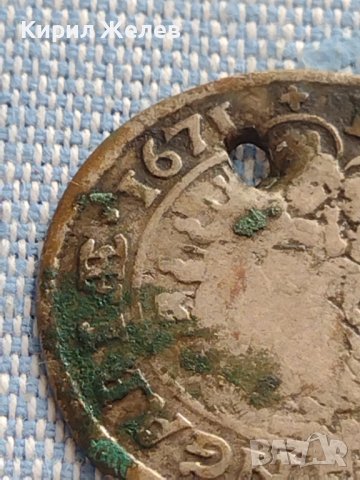 Сребърна монета 6 кройцера 1671г. Леополд първи Кремниц Унгария 12217, снимка 9 - Нумизматика и бонистика - 42915324