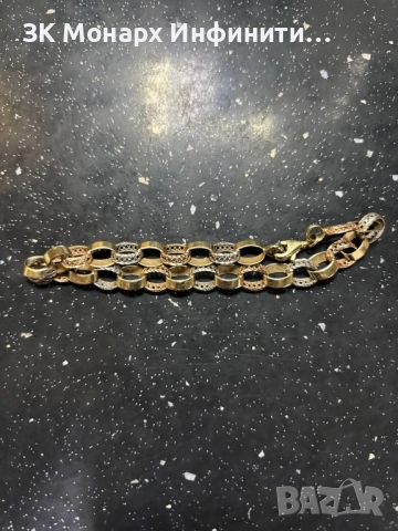 Златна гривна, снимка 2 - Гривни - 51852917