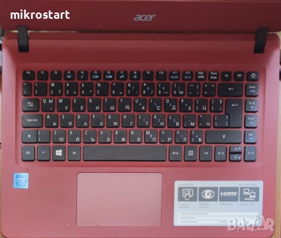 Продава лаптоп Acer ES14 ES1-432-C36A N3350 4GB 320HDD бартер, снимка 1 - Лаптопи за дома - 42358543
