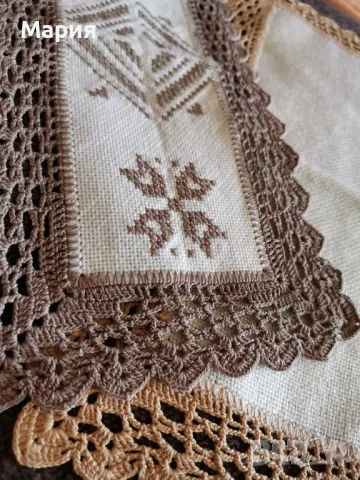 Винтидж подложки за чаши, изплетени на една кука, снимка 6 - Покривки за маси - 47590631