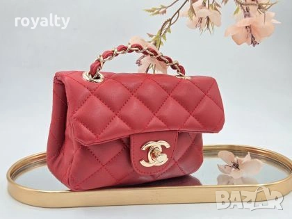 Ch🅰️nel Нова Червена Дамска Кожена Чанта Ш🅰️нел