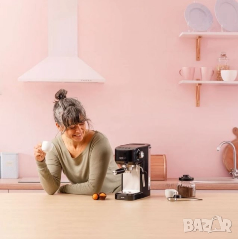 Кафемашина Solac Taste Slim – 20 бара, Thermoblock, 1.4L, пара и капучино, 1350W, снимка 11 - Други - 51896442
