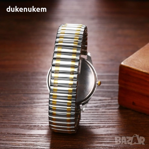 Мъжки кварцов часовник, ултратънък, зелен циферблат, снимка 6 - Мъжки - 53172522