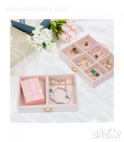 ЛУКСОЗНА КУТИЯ-КУФАР ЗА БИЖУТА НА ТРИ НИВА - КОД 1756, снимка 7 - Подаръци за жени - 33986806