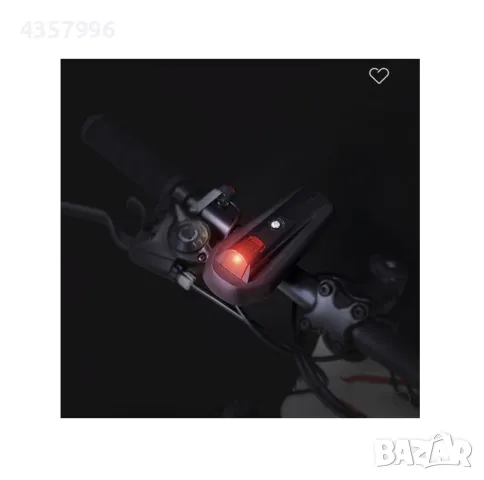  Електронен клаксон за велосипед с предпазна светлина, 8 звука , снимка 3 - Аксесоари за велосипеди - 49076825