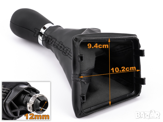 КОЖЕНА ТОПКА за СКОРОСТЕН ЛОСТ С МАНШОН за SKODA OCTAVIA 3 III 5E ШКОДА ОКТАВИЯ Combi 5/6-Скорости, снимка 9 - Аксесоари и консумативи - 41894624