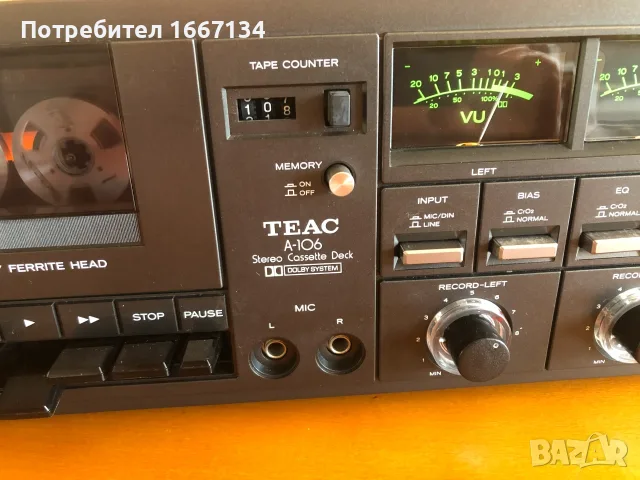 TEAC A-106 kasetedec, снимка 2 - Декове - 55940305