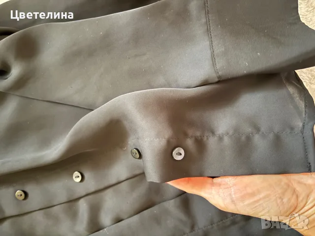 Черна риза H&M Размер 34, снимка 2 - Ризи - 56430178