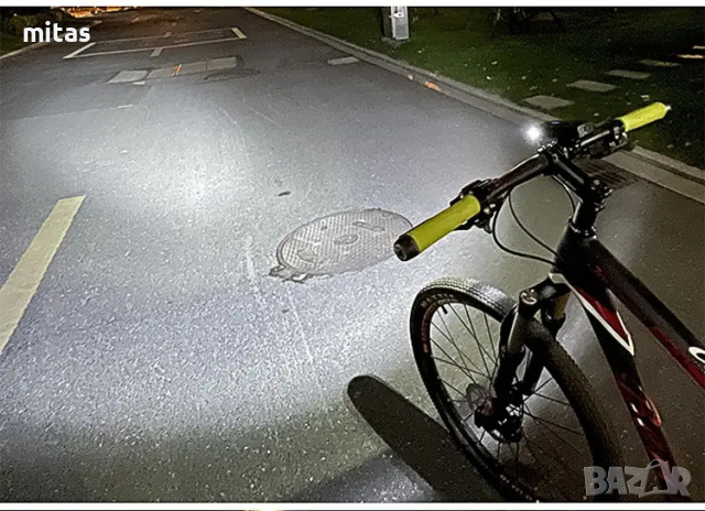 Ултра ярка LED светлина за велосипед, Двойна, Алуминиева, USB, 1000Lum, снимка 15 - Аксесоари за велосипеди - 44669785