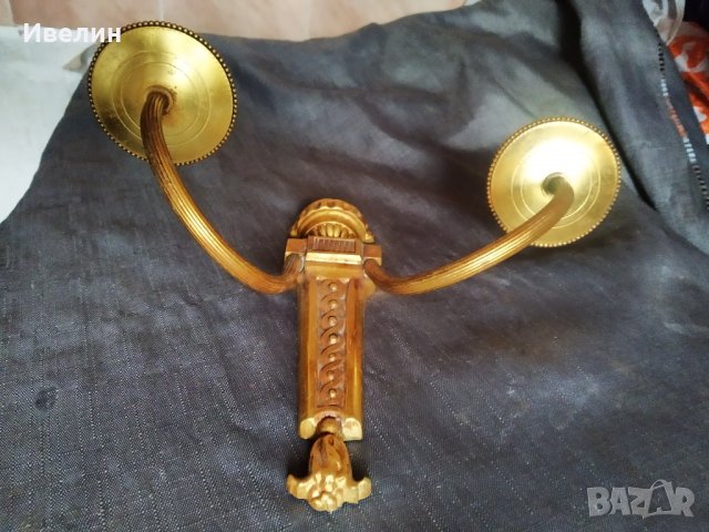 бароков свещник за стена , снимка 3 - Антикварни и старинни предмети - 30865891